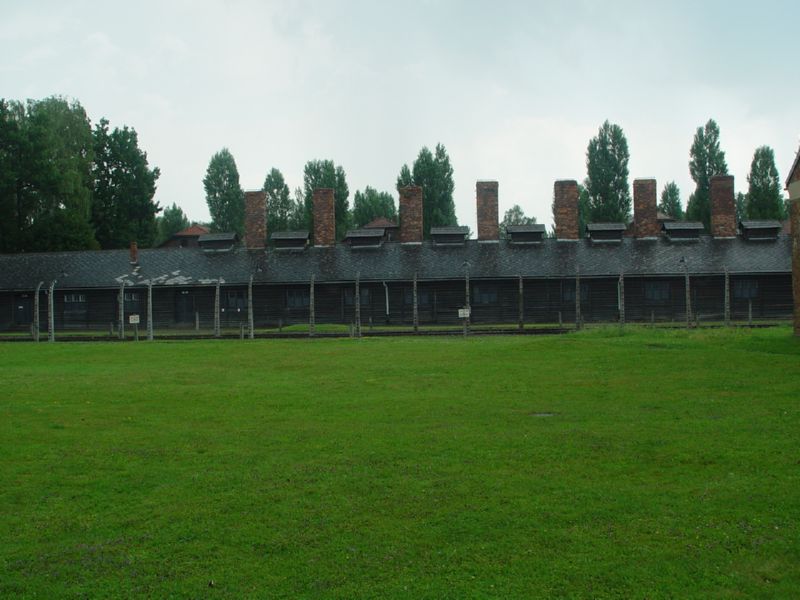 Barracks at  Auschwitz